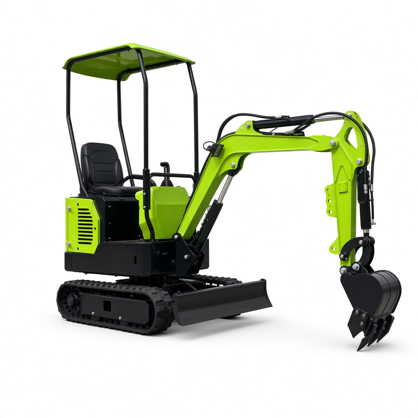 QH12-3 Mini Excavator Diesel Engine Max Digging Depth 1700mm for Narrow Space Operations