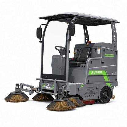 YX-16A 5-Brush Electric Street Sweeper 2200mm Sweeping Width 9000-16000㎡/h Efficiency 48V Drive Intelligent Control