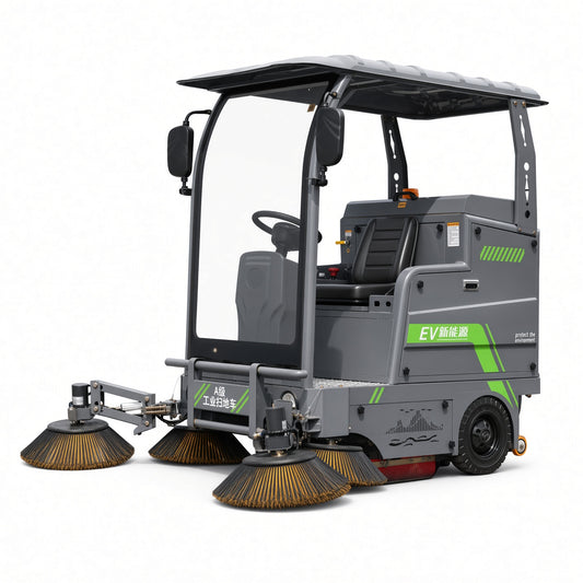 YX-16A 5-Brush Electric Street Sweeper 2200mm Sweeping Width 9000-16000㎡/h Efficiency 48V Drive Intelligent Control