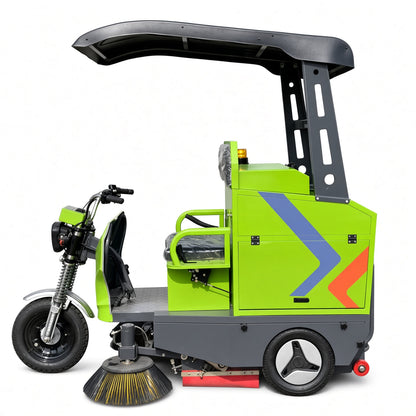 YX-14C Three-Wheel Electric Street Sweeper 1400mm Sweeping Width 9000-15000㎡/h Efficiency 48V Drive Intelligent Contr