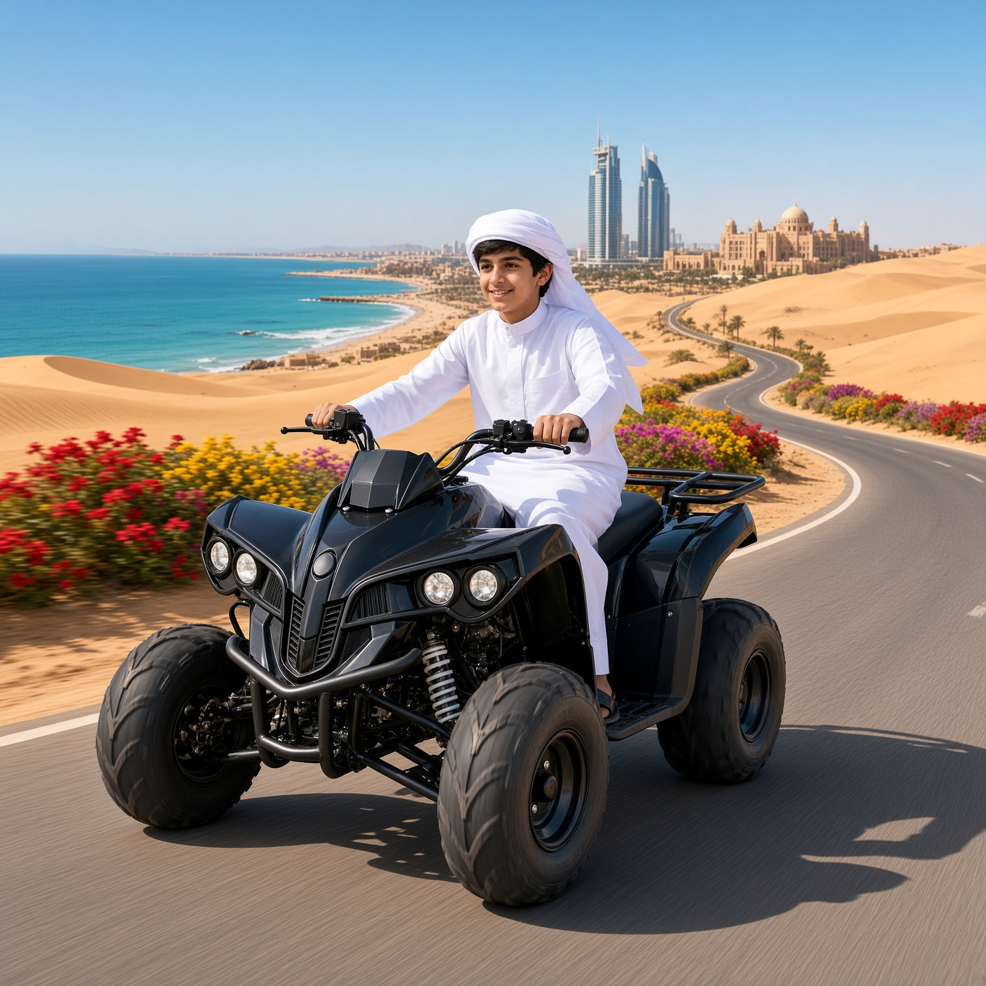 Gamma AS06 ATV 110cc  Youth Quad 110cc 4-Stroke 60km/h Top Speed Hydraulic Disc Brake Electric Start Teenagers ATV