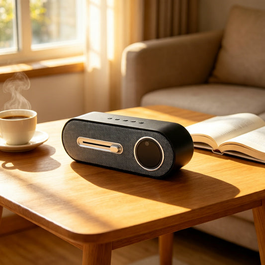 JY78-Pro AI Smart Bluetooth Speaker 10W Desktop Audio System with Translation Weather Radio and White Noise