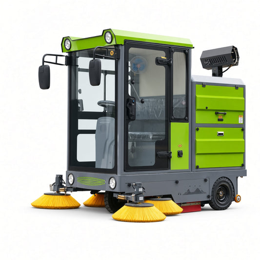 YX-G21A Electric Road Sweeper Ride On Floor Cleaning Machine Intelligent Battery Powered Vacuum Sweeper for Factory Warehouse Park