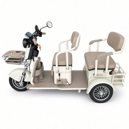 L2 Leisure Electric Tricycle 650W 48V/60V Seat Width 480/680mm 175kg Rated Load 25km/h