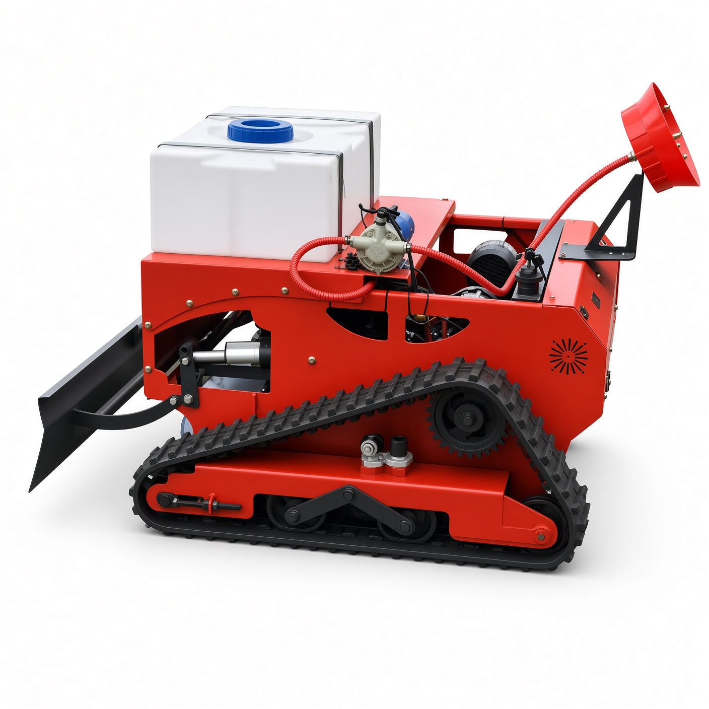 ME800 Tracked Remote Control Lawn Mower Runtong RV550 16HP 800mm Cutting Width Electric Start