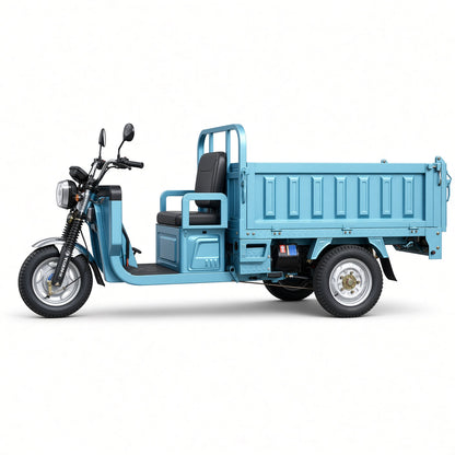 F7-160Z Extreme-Core Dump Electric Tricycle 1.6m 1200W PMSM Motor 60V/72V 475kg Rated