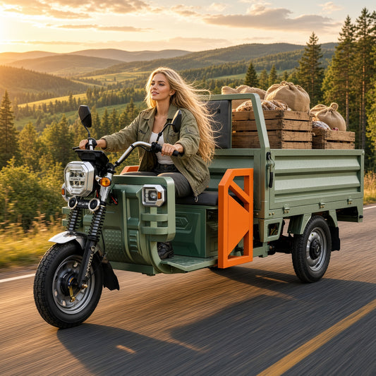 F9-150 Electric Cargo Tricycle 1.5m Speed Model 1000W 48V/60V 300kg Rated Load 800kg Max Load