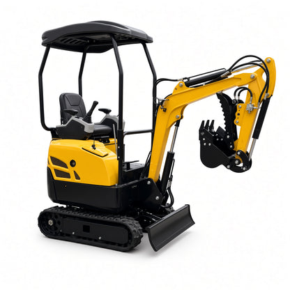ME16 Mini Excavator 1000kg Diesel Engine Max Digging Depth 1800mm for Narrow Space Operations