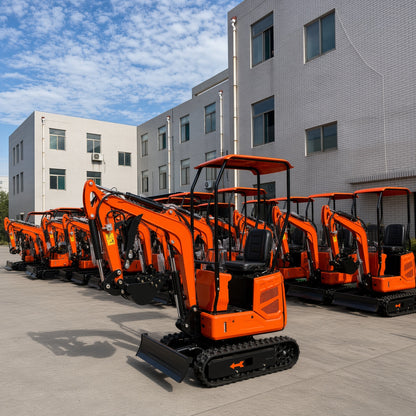 XZ12 Mini Excavator 760kg Diesel Engine Max Digging Depth 1700mm for Narrow Space Operations