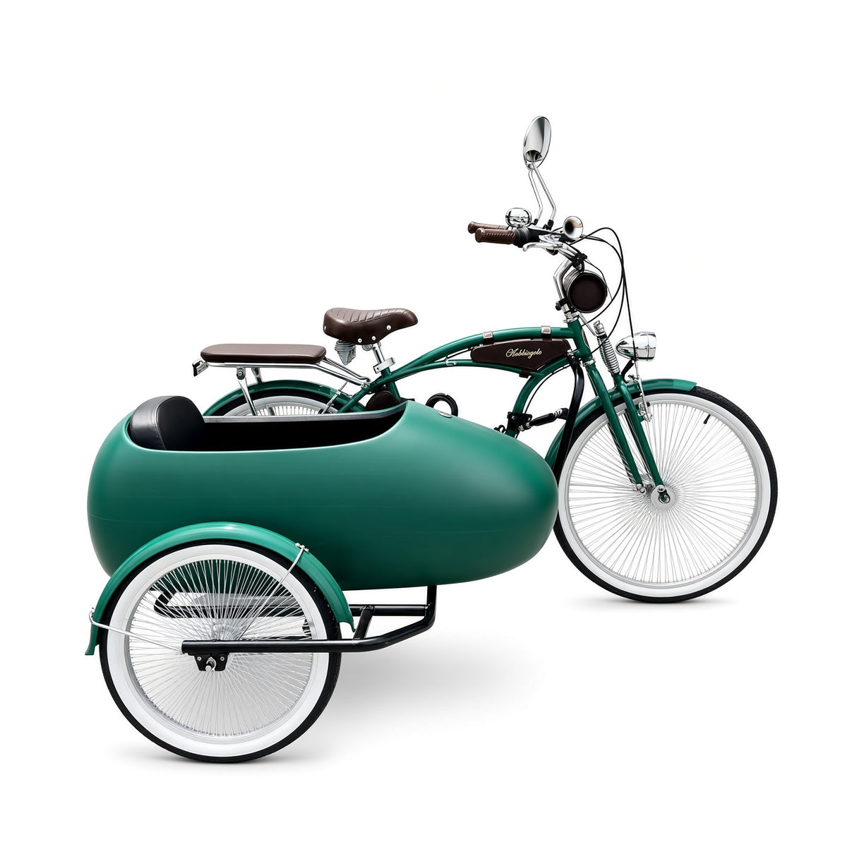 MULTIFUNCTIONAL SIDECAR Tricycle Bike 26 Inch 7-Speed 300kg Load Alloy Steel Rigid Frame for Road