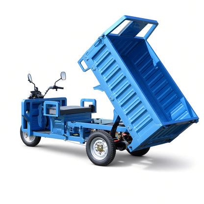 F10-160 Zhanjiang Electric Cargo Tricycle 1.6m 1200W PMSM Motor 60V/72V 475kg Rated Load