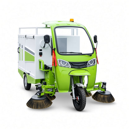 4-Brush 1-Suction Leaf Collection Vehicle 2000mm Sweeping Width 20000-35000㎡/h Efficiency 48V-60V Drive Intelligent Control