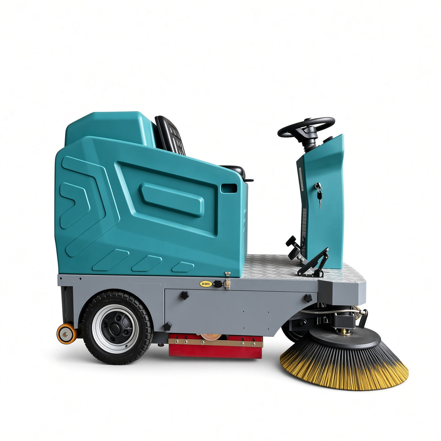 YX-1360A Electric Street Sweeper 1360mm Sweeping Width 8000㎡/h Efficiency 48V Drive Intelligent Control