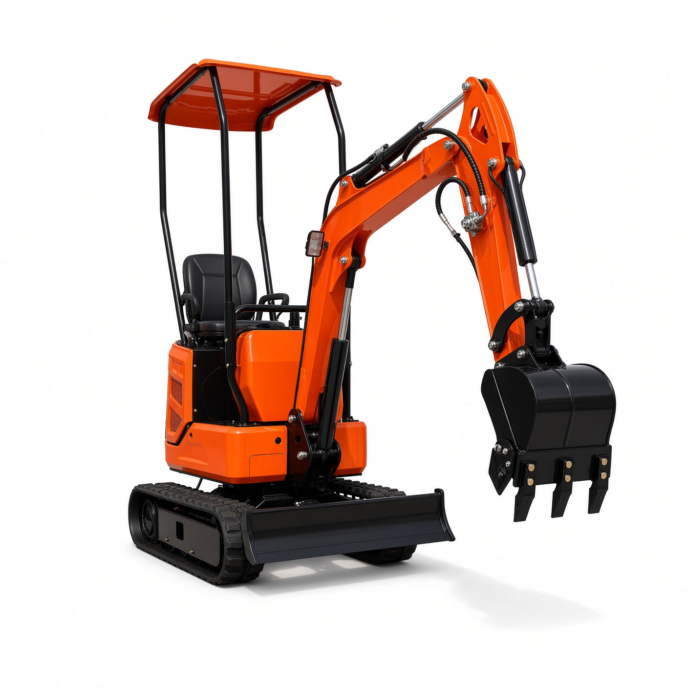 XZ12 Mini Excavator 760kg Diesel Engine Max Digging Depth 1700mm for Narrow Space Operations