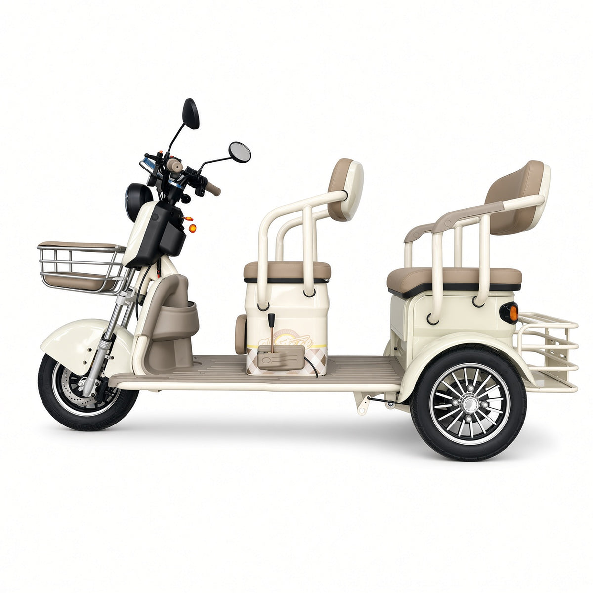 L2 Leisure Electric Tricycle 650W 48V/60V Seat Width 480/680mm 175kg Rated Load 25km/h