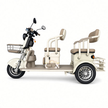L2 Leisure Electric Tricycle 650W 48V/60V Seat Width 480/680mm 175kg Rated Load 25km/h