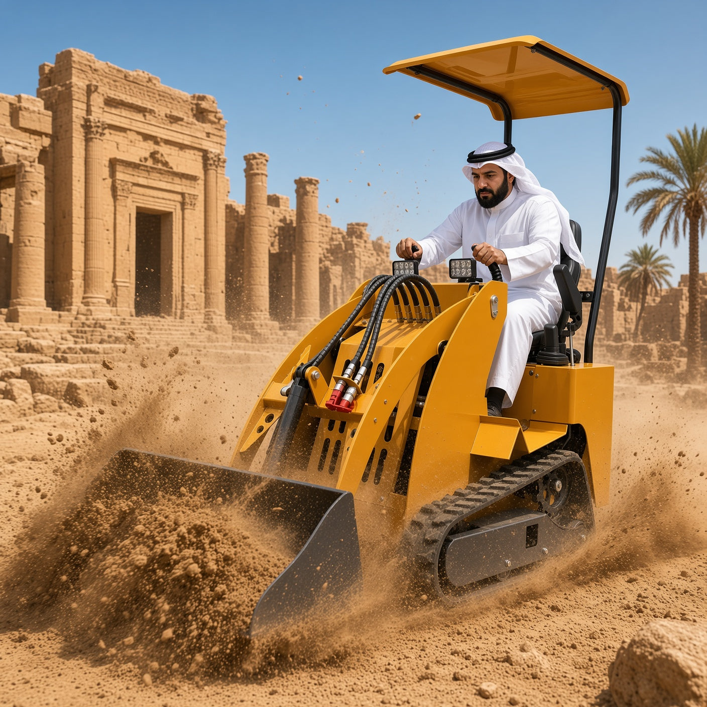 ME275 Tracked Loader Run Tong 420 Gasoline Engine Max Working Height 1600mm 200kg Lifting Capacity Mini excavator