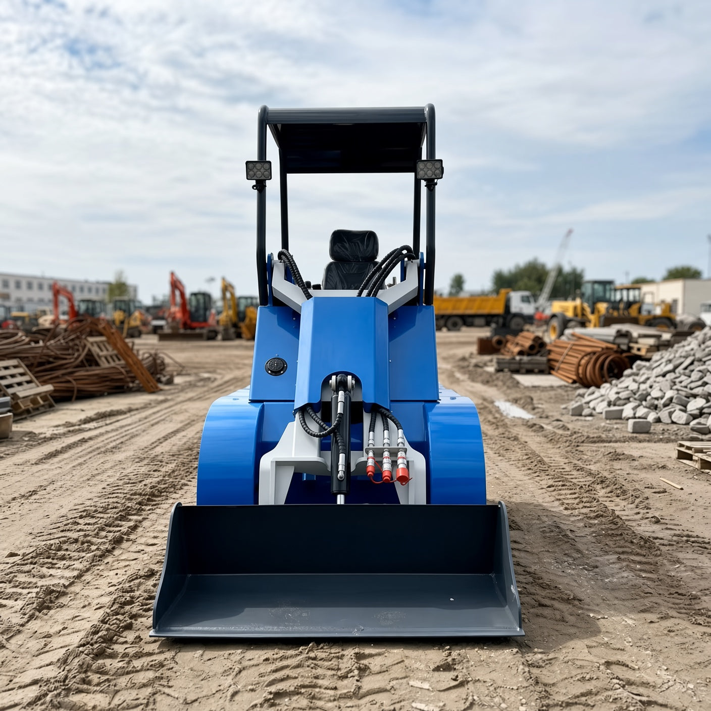 ME600 Forklift Loader Run Tong 420 Engine 1600kg Max Lifting Capacity 2350mm Working Height