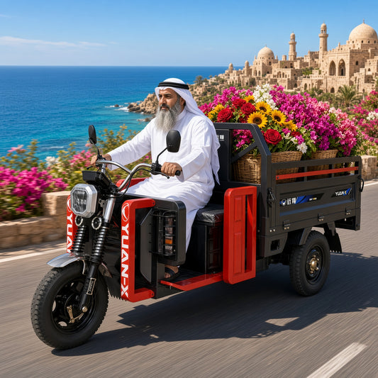 F4-160 Electric Cargo Tricycle 1.6m 1500W 60V/72V 600kg Rated Load 1000kg Max Load