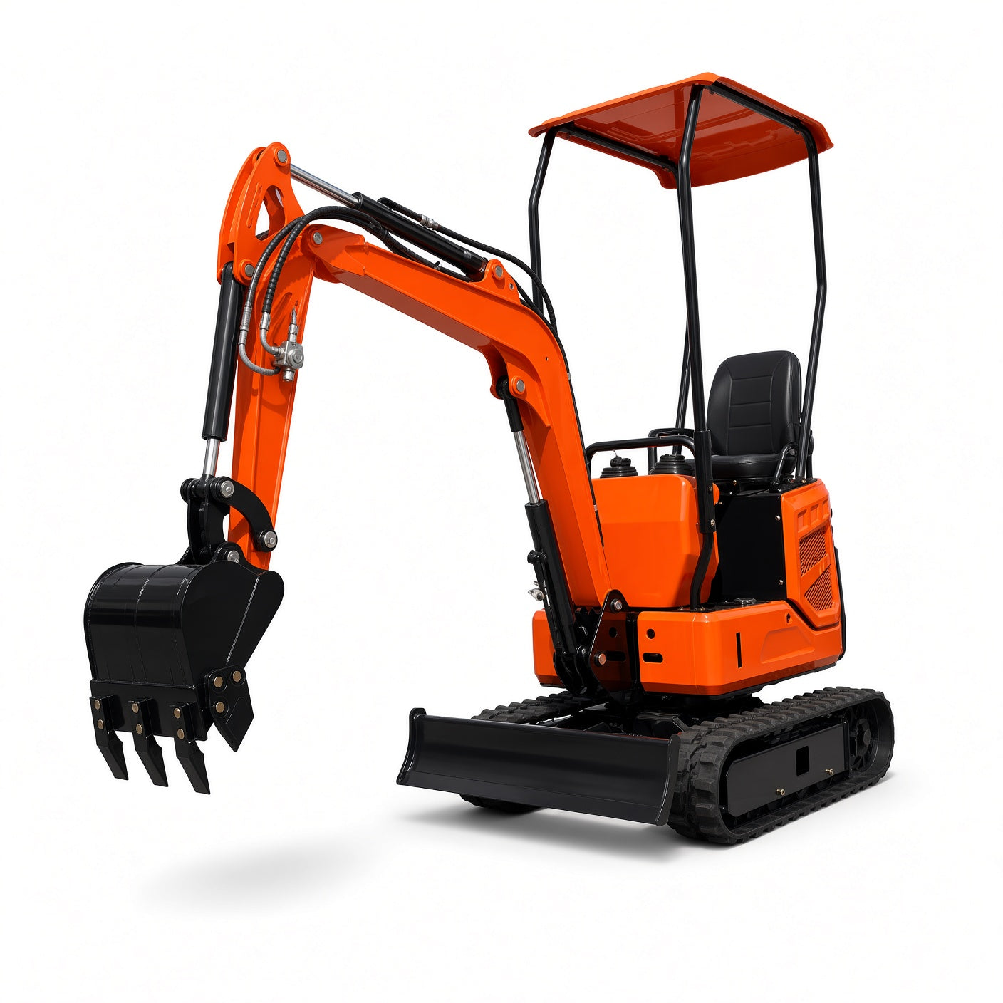 XZ12 Mini Excavator 760kg Diesel Engine Max Digging Depth 1700mm for Narrow Space Operations