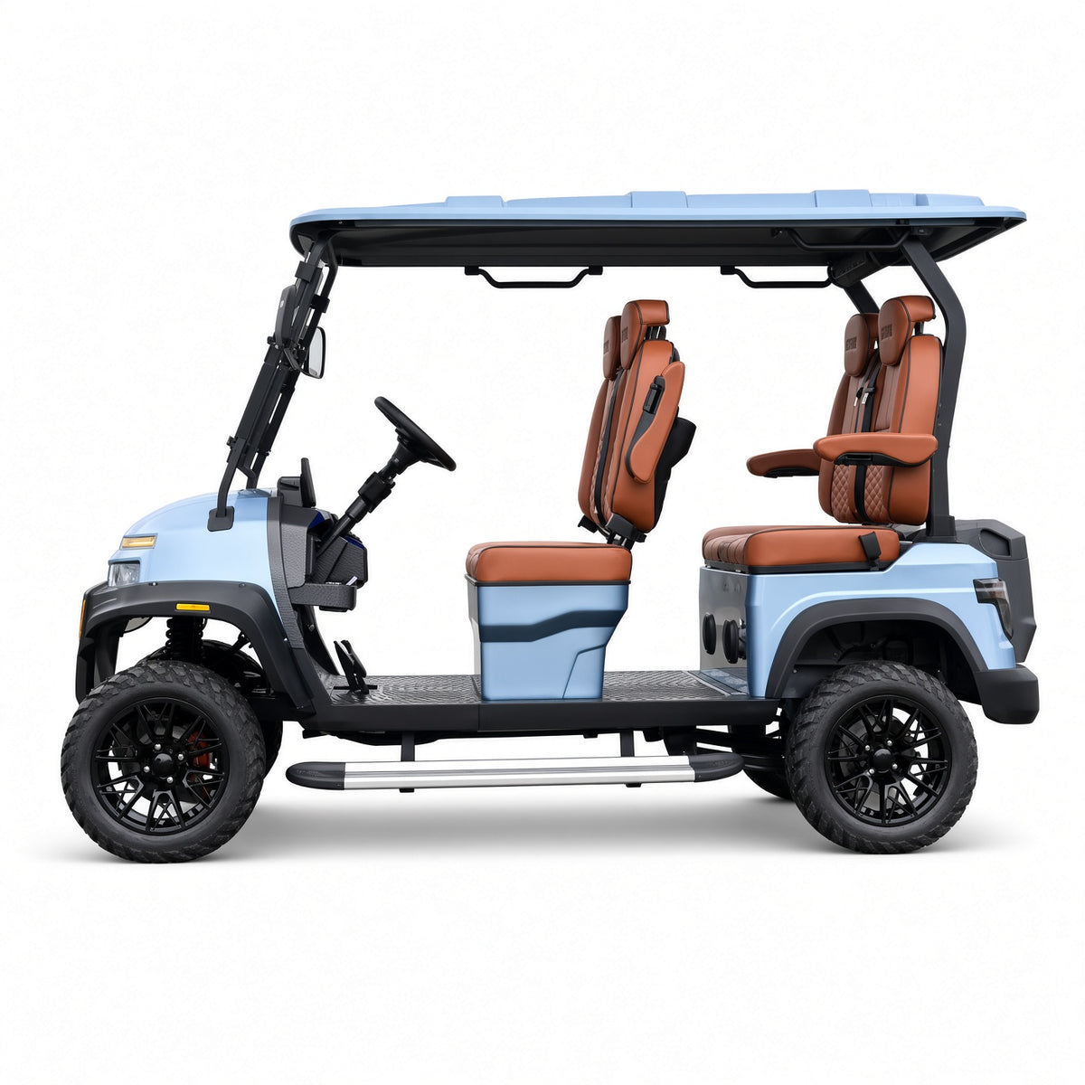 QL4 Electric Golf Sightseeing Cart 100km Range 26-45km/h Adjustable Speed 110V/220V Lithium Charging
