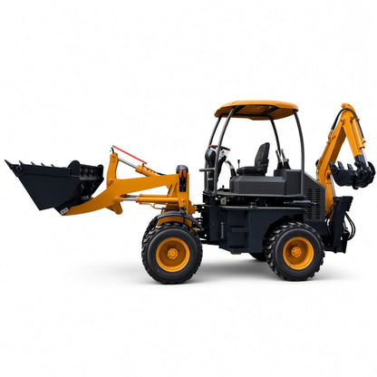 ME20 Backhoe Loader Laidong 385 Diesel Engine 500kg Load Capacity 200dm³ Hopper for Multi-Scenario Op