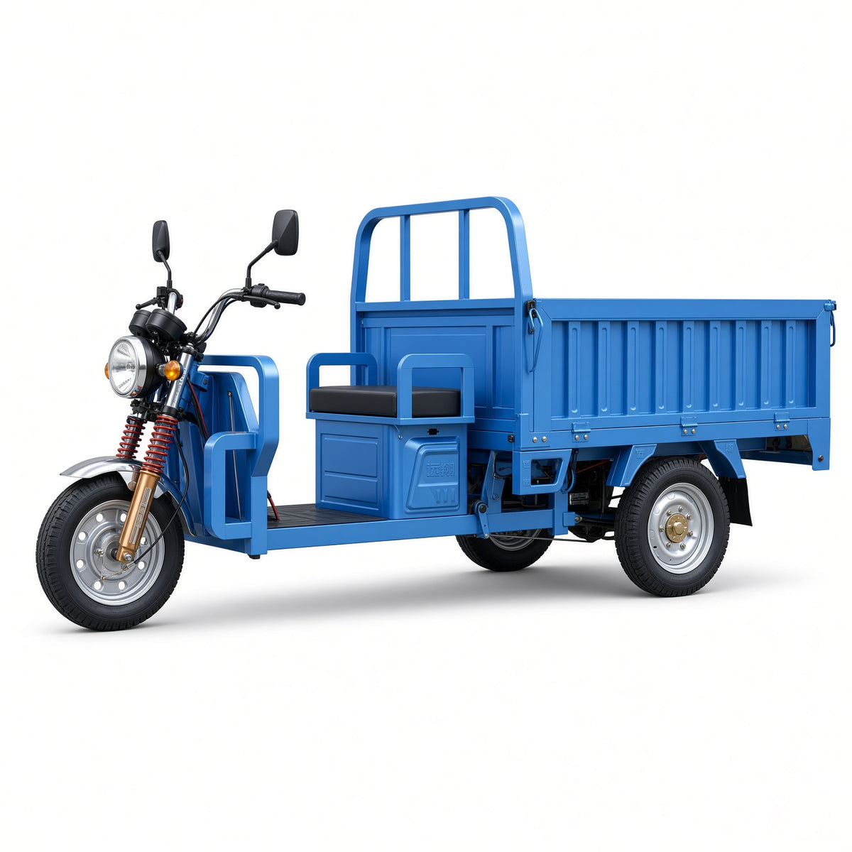 F10-160 Zhanjiang Electric Cargo Tricycle 1.6m 1200W PMSM Motor 60V/72V 475kg Rated Load