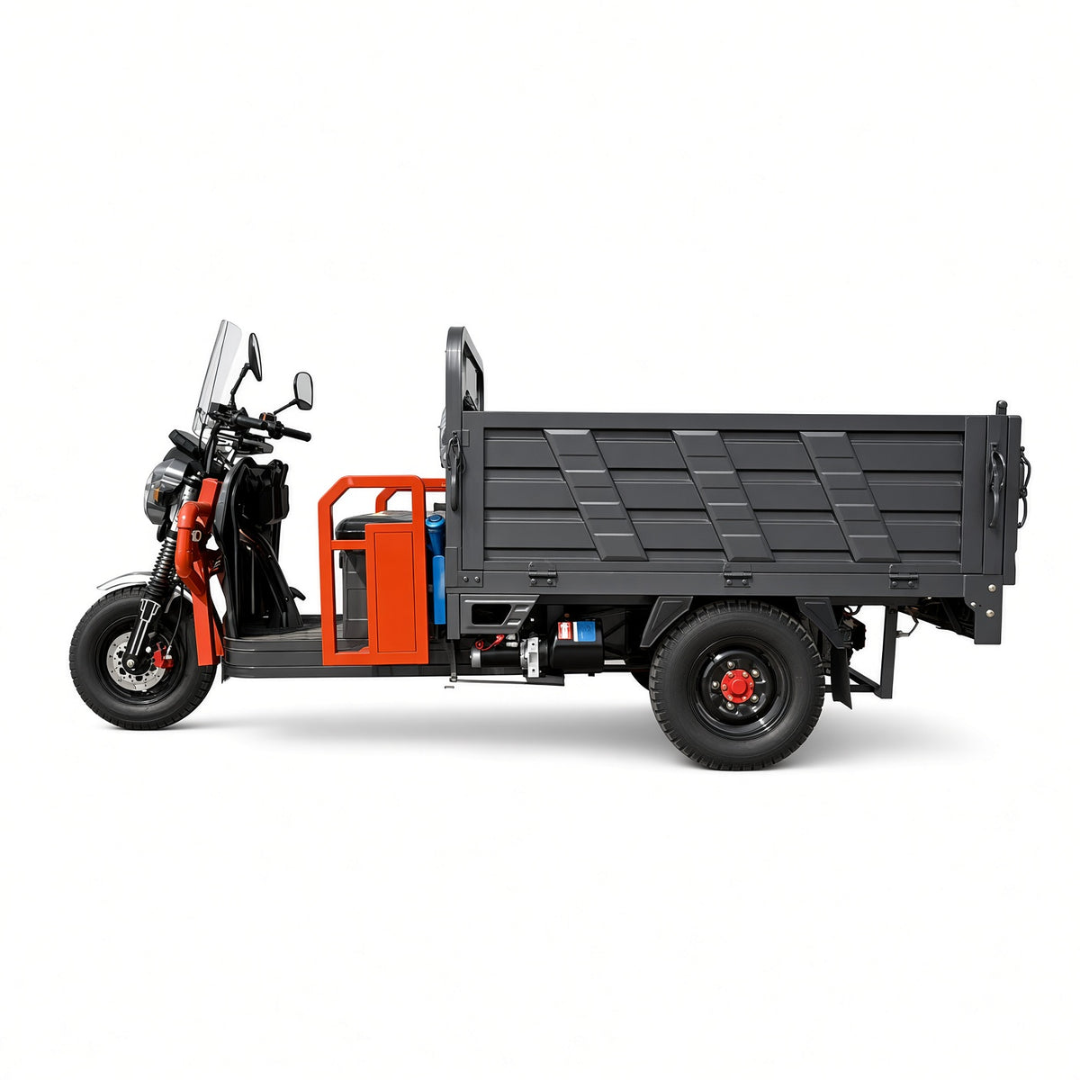 F16-180Z Bawanglong Dump Electric Tricycle 1.8m 1800W Flat-Wire Motor 60V/72V 800kg Rated Load