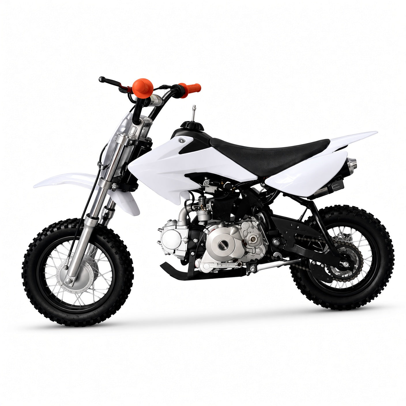 MS02 72cc Dirt Bike 72cc 4-Stroke 50km/h Top Speed Hydraulic Disc Brake Electric Start for Youth