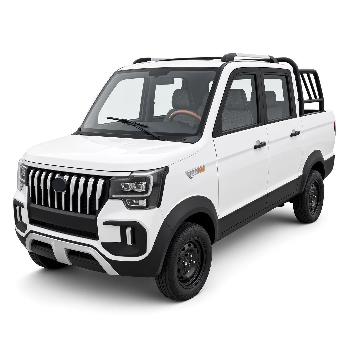 Oushang Pickup 4-Wheel Electric Truck 2000W Motor 40-50km/h Top Speed 80-100km Range for City Cargo
