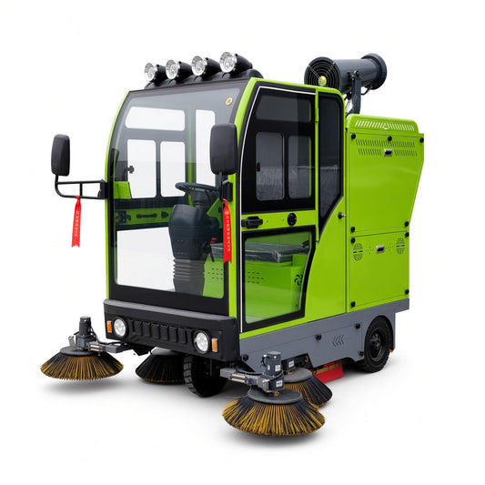 YX-22A Electric Street Sweeper 2200mm Sweeping Width 10000-15000㎡/h Efficiency 48V Drive High-Pressure Cleaning Intelligent Control