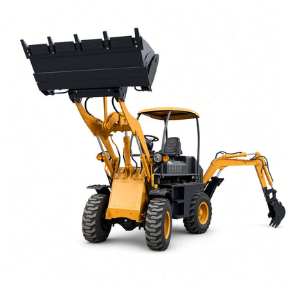 ME20 Backhoe Loader Laidong 385 Diesel Engine 500kg Load Capacity 200dm³ Hopper for Multi-Scenario Op