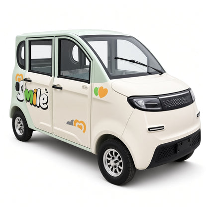 Yunduo 4-Door 4-Seater Electric Mini Car 48V/60V 1000W Motor 80-100km Range for Community Trav