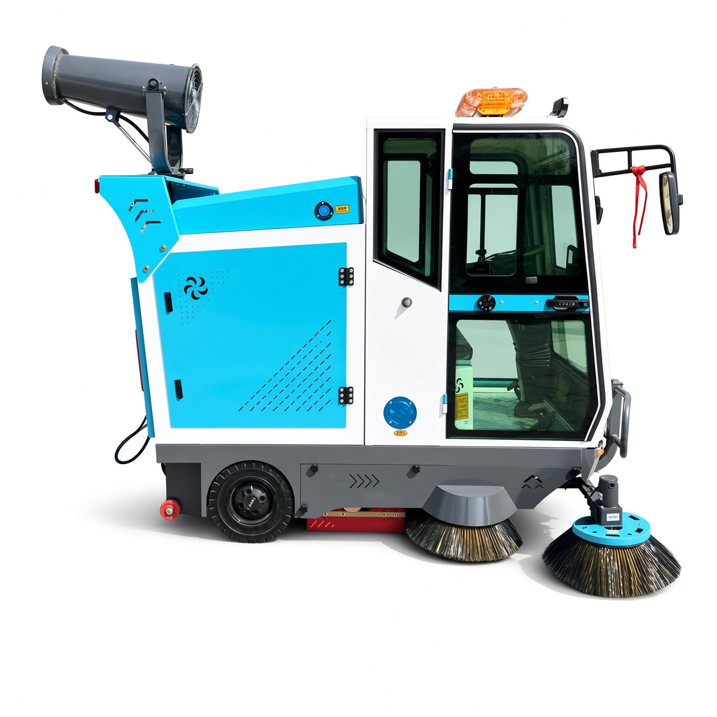 YX-G22D Electric Road Sweeper Airport Cleaning Vehicle Sweeping Machine Electric Fog Cannon Garbage Truck