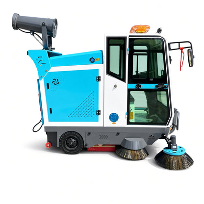 YX-G22D Electric Road Sweeper Airport Cleaning Vehicle Sweeping Machine Electric Fog Cannon Garbage Truck