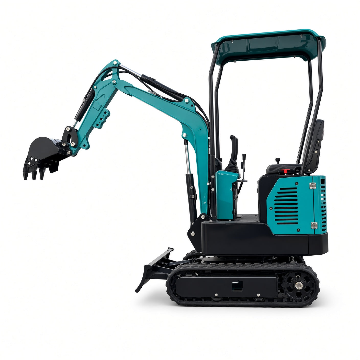 QH12-3 Mini Excavator Diesel Engine Max Digging Depth 1700mm for Narrow Space Operations