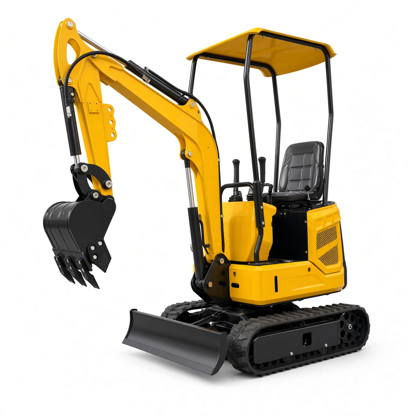 XZ12 Mini Excavator 760kg Diesel Engine Max Digging Depth 1700mm for Narrow Space Operations