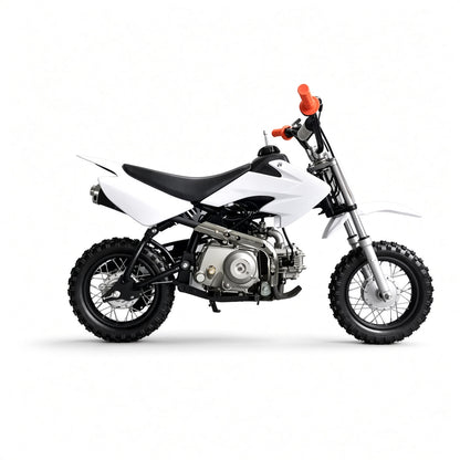 MS02 72cc Dirt Bike 72cc 4-Stroke 50km/h Top Speed Hydraulic Disc Brake Electric Start for Youth