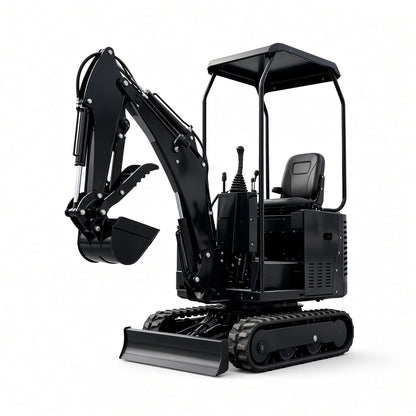 QH09 Mini Excavator Diesel Engine Max Digging Depth 1300mm for Narrow Space Operations