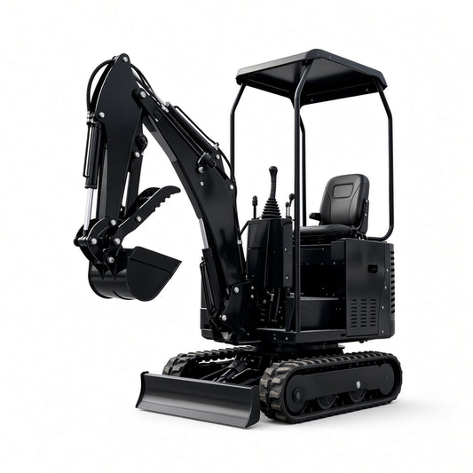 QH09 Mini Excavator Diesel Engine Max Digging Depth 1300mm for Narrow Space Operations