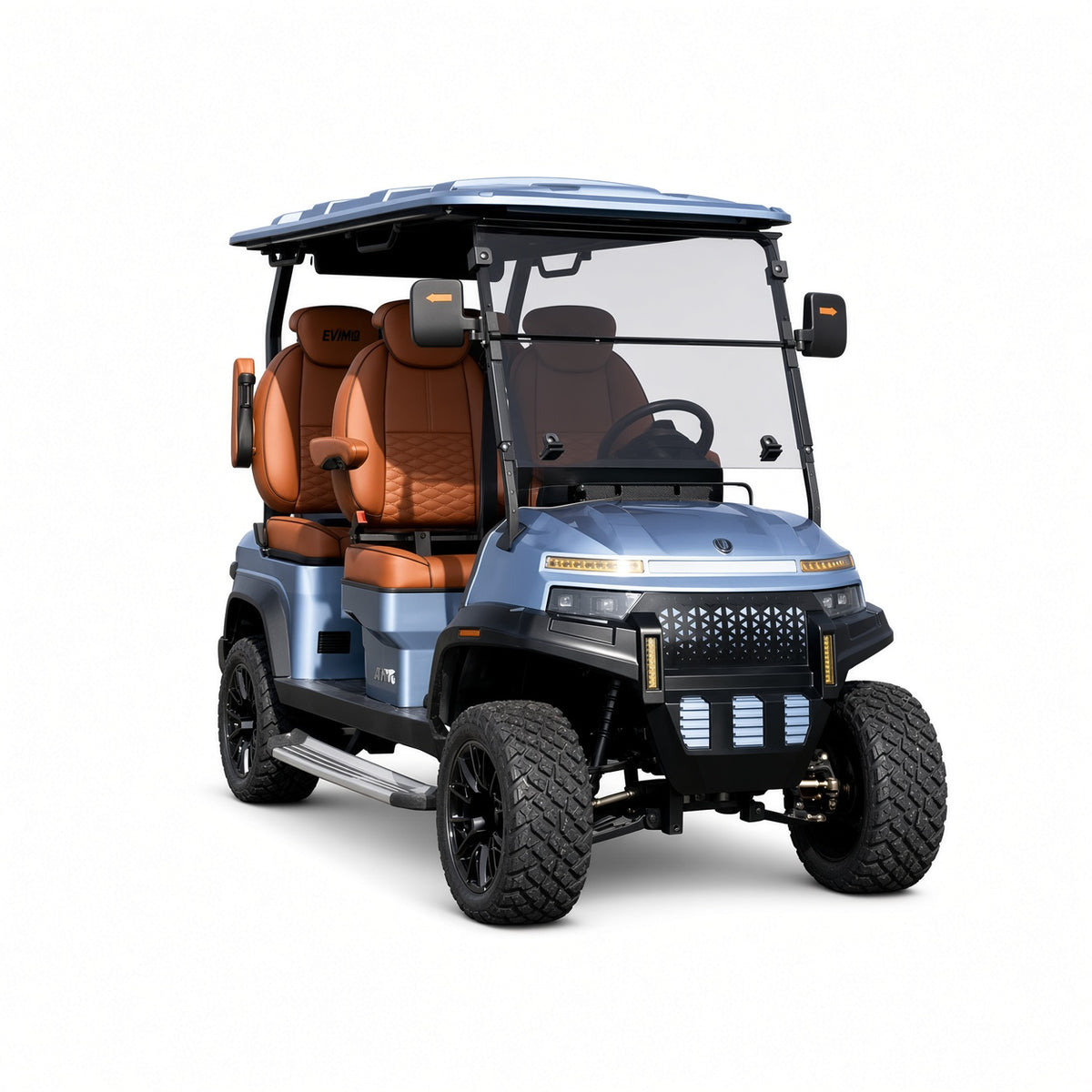 QL4 Electric Golf Sightseeing Cart 100km Range 26-45km/h Adjustable Speed 110V/220V Lithium Charging