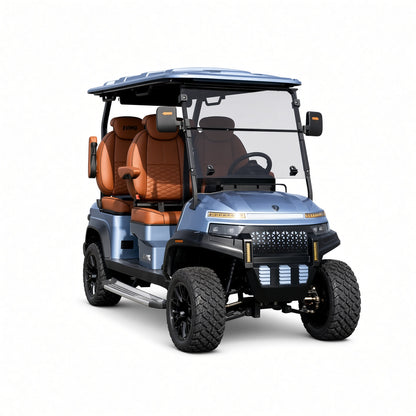 QL4 Electric Golf Sightseeing Cart 100km Range 26-45km/h Adjustable Speed 110V/220V Lithium Charging