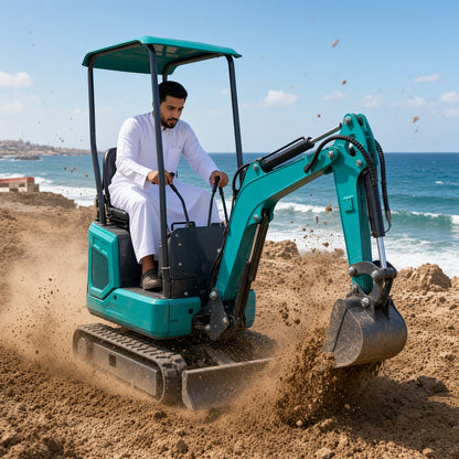 ME08 Mini Excavator Diesel Engine Max Digging Depth 1300mm for Narrow Space Operations