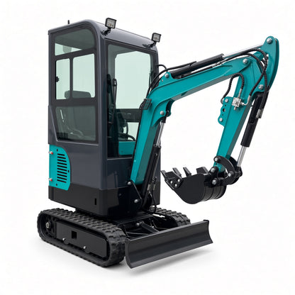 QH12-3 Mini Excavator With driver's cab Diesel Engine Max Digging Depth 1700mm for Narrow Space Operations