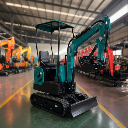 QH12-3 Mini Excavator Diesel Engine Max Digging Depth 1700mm for Narrow Space Operations