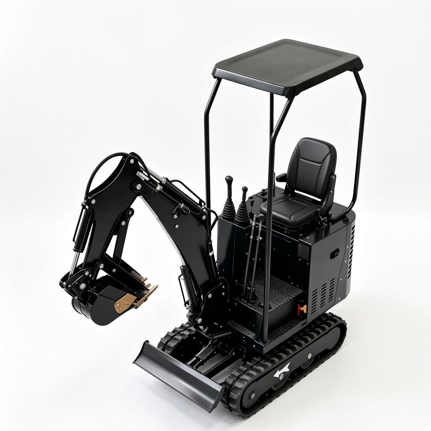 QH09 Mini Excavator Diesel Engine Max Digging Depth 1300mm for Narrow Space Operations