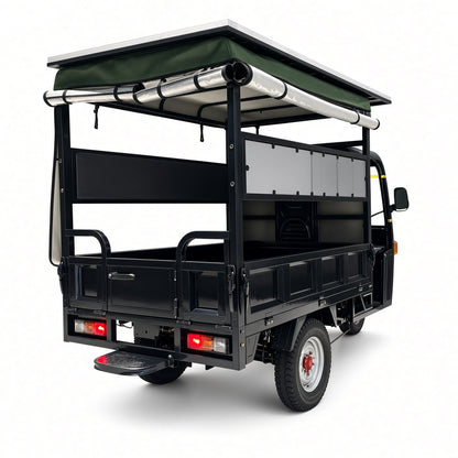 H1-180 Passenger-Cargo Electric Tricycle 1.8m 1800W Flat-Wire Motor 720W Solar 800kg Rated Load