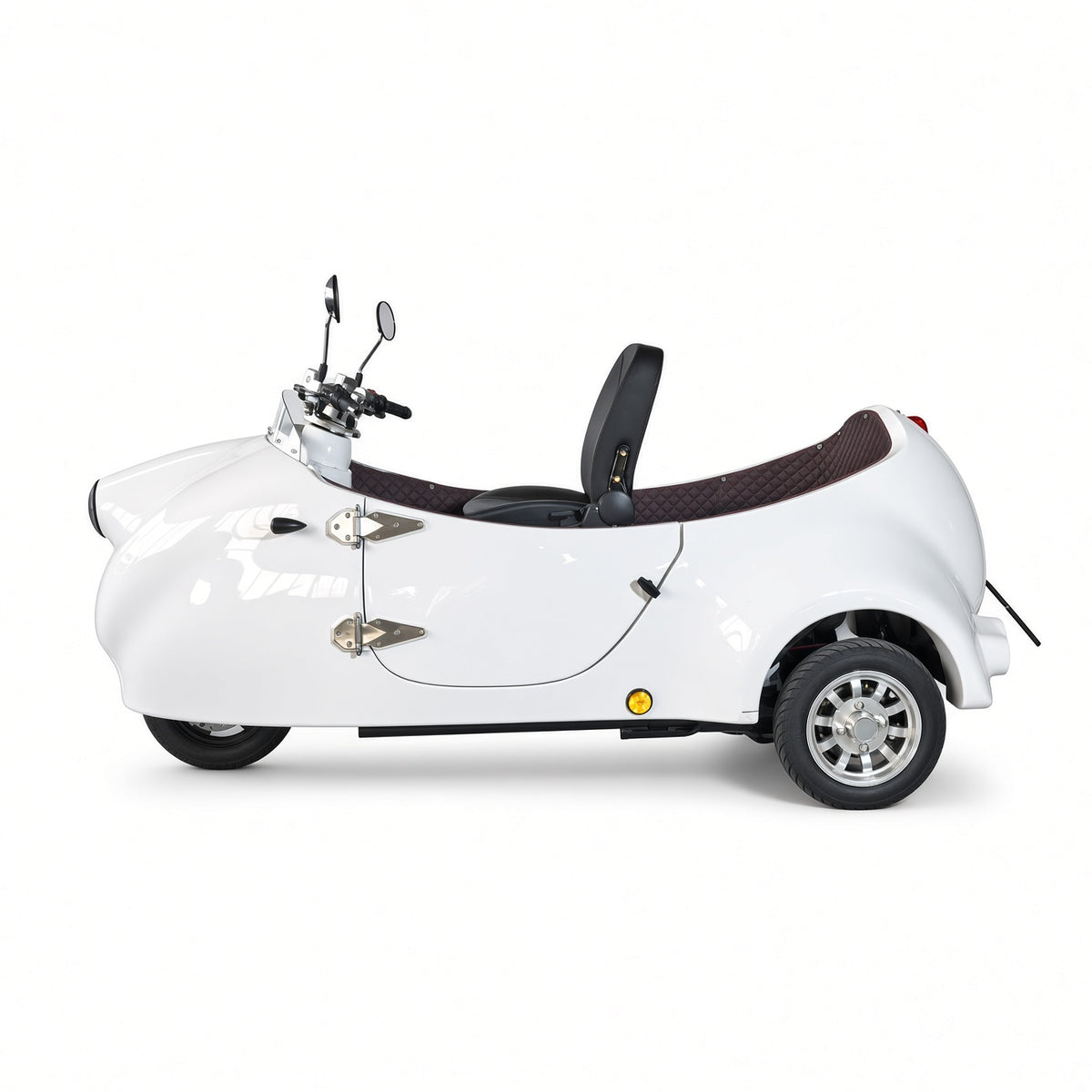 UNICORN Electric Sidecar Trike 60V 2kW Motor 100km Range 25-45km/h 2-Seater Leather Seats
