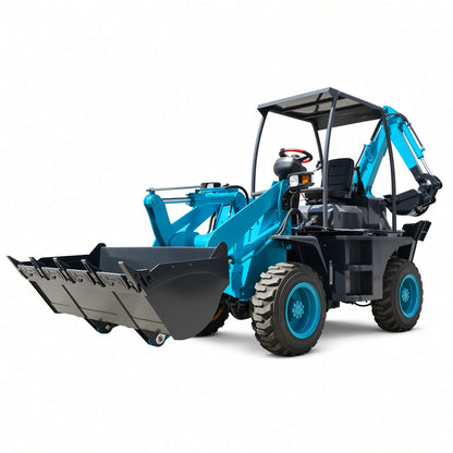 ME20 Backhoe Loader Laidong 385 Diesel Engine 500kg Load Capacity 200dm³ Hopper for Multi-Scenario Op