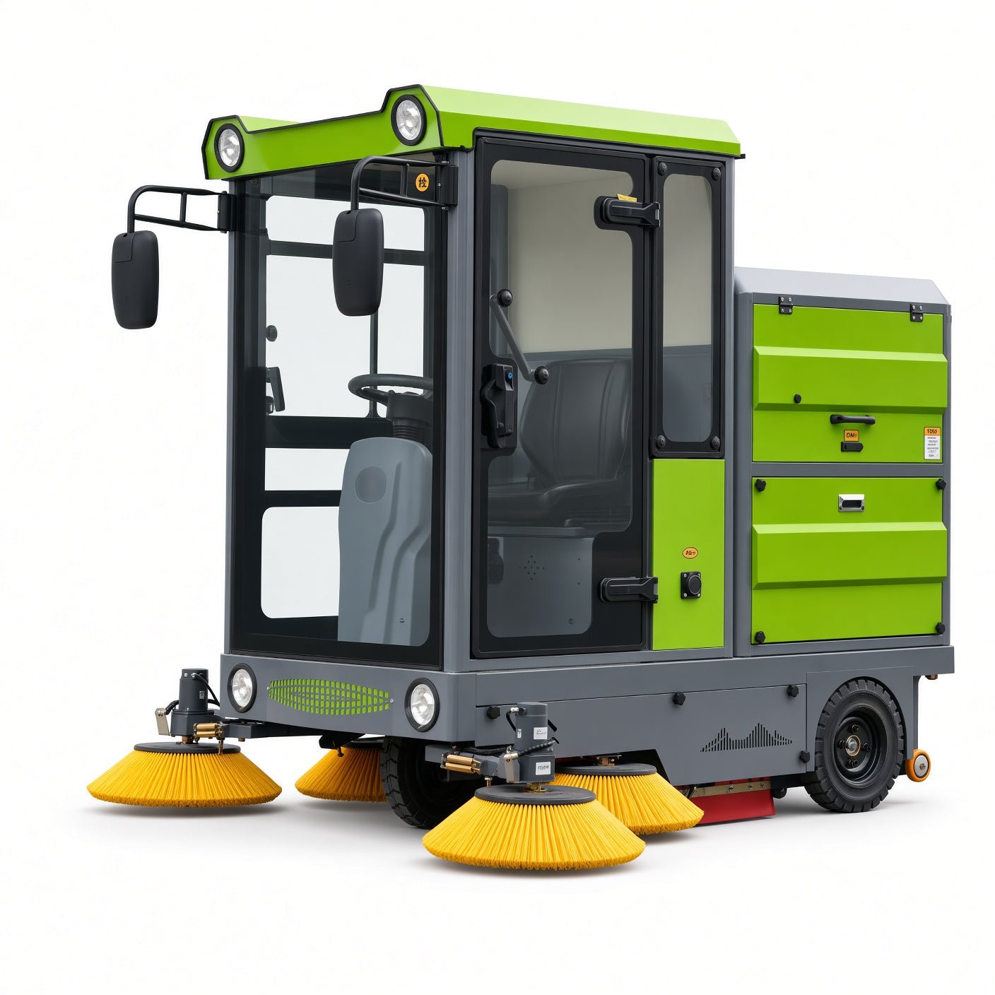 YX-21A Electric Street Sweeper 2100mm Sweeping Width 9000-16000㎡/h Efficiency 48V Drive Intelligent Control